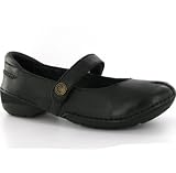 Hush Puppies Audrina Black Leather Womens Shoes