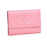 CHANEL A13225 ピンク 三つ折り財布 キャビアスキンの画像