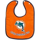 Miami Dolphins 2-Tone Snap Baby Bib
