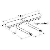 Music City Metals 16412 Aluminized Steel Burner Replacement for Gas Grill Models Aussie 7710.8.641 and Aussie 7710S8.641