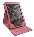 Kindle 4 4th Leather FLIP Case Cover with Adjustable Stand for NEW Amazon Kindle / 6 inch / 2011 generation / PINK