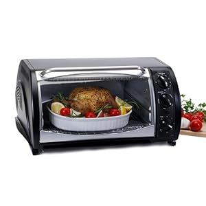 Maxi-Matic ETO-730B Elite Gourmet 20-Liter 1500-Watt Convection Toaster Oven, Black  