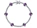 12.50 cttw Classic Cushion Cut Genuine Amethyst title=