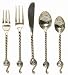 Decorative Stainless Steel Flatware 5pc Place Setting