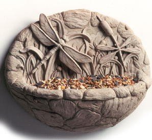Cast Stone Dragonfly Diner Concrete Sculpture