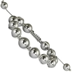 10mm Grey Shell Pearl Shamballa Bracelet