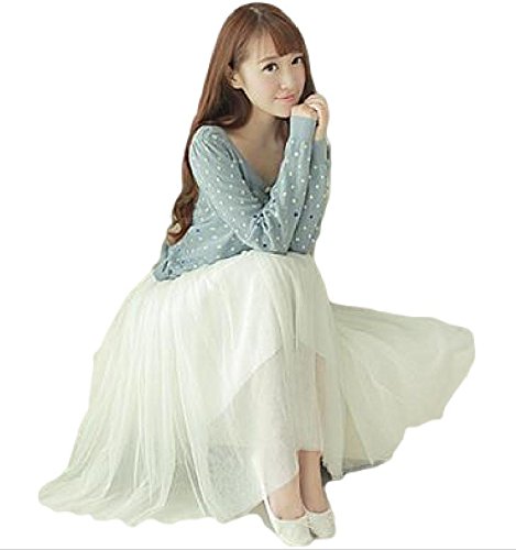 【AFH】 ふんわり チュール スカート レディース ロング スカート プリーツ