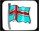 Decorated Mouse Pad with International, Icelandic, Iceland