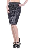 Living Dead Souls Womens/Juniors BLACK LEOPARD PENCIL SKIRT