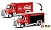 Beverage Delivery Truck Coca-Cola with Handcart and 4 Bottle Cases 1/50 Diecast Model by Motorcity Classics 450060