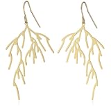 Nervous System Branch Gold-Plated Earrings