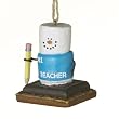 S'mores Number One Teacher Snowman Teacher Ornament