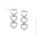 STUDIO 925: *JOURNEY HEART SILVER EARRINGS*