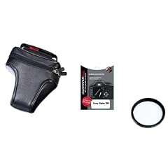 SLR-Schutzset Sony Alpha A380 (digiEtui Ledertasche, Tiffen UV Filter, digiCover Display-Schutzfolie)