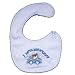 Baby Boy Bib I Love My Mummy Embroidery Pattern with Velcro Strap, Baby Bib
