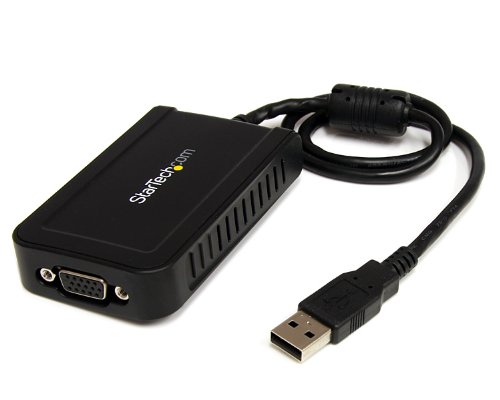 StarTech.com USB to VGA External Multi Monitor Video Card Adapter with 1920x1200 Resolution USB2VGAE3 (Gray)