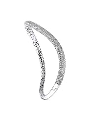 Sterling Silver Cubic Zirconium Bangle