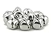 Pack of 100 pcs 1 Inch Christmas Jingle Bells for Holiday Decoration and DIY Craft Bells in Silver