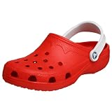  : crocs Collegiate Beach Clog,Wisconsin (Red),Large (M8-9,W10-11)