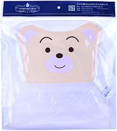 Kosbon Cute Cartoon Bear Baby Cotton Gauze Scapegoat Towel , Baby Sweat Mat Towel, Keep Baby Dry, Comfortable Children's Sweatbands Wicking Towel (3 Pack)