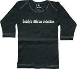 Rebel Ink Baby Infants' Daddy's Little Tax Deduction Long Sleeve Tee T-Shirt