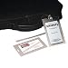 Oxford - ID Luggage Tags with Straps, Clear Plastic, Five per Pack