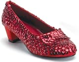 Pleaser Brand Style Dorothy-05 Kids Wizard of Oz Dorothy Ruby Slippers Girls Red Sequin Costume Shoes