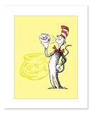 Dr. Seuss Cat in the Hat with Fish Petite Yellow Print 5