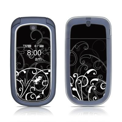 B&W Fleur Design Protective Skin Decal Sticker Cover for LG VX8360 Verizon Cell Phone