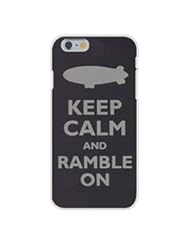 Wireless: Apple iPhone 6 Custom Case White Plastic Snap On - Keep Calm and Ramble On Blimp - HAT SHARK