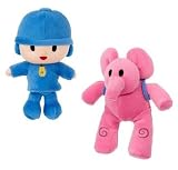 Pocoyo - Lot de 2 peluches Pocoyo et Elly (15cm)