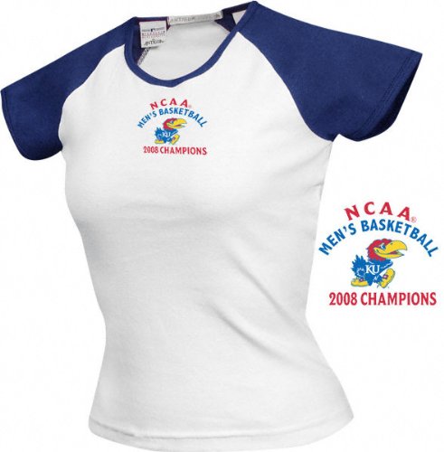 Buy Kansas Jayhawks Ladies 2008 NCAA Basketball National Champions All Star Tee