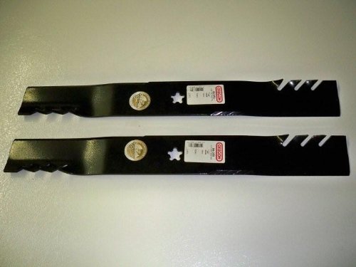 2 Gator Mulcher 3-in-one in the place of the blade 405 380 Blades. Craftsman, AYP, Poulan, Husqvarna (set of 2)