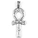 Egyptian Jewelry Silver Akhenaten Ankh Pendant