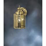 Kichler Antique Brass Outdoor Wall 1 Light Incandescent 9618AB -...