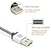 USB Cable, iOrange-E 10ft(3M) Reversible Cable USB 2.0 to Micro USB Cable Braided, Quick Charge and High Speed Data Sync for Android, Samsung Galaxy S7, HTC, LG, Nokia and More, Silver