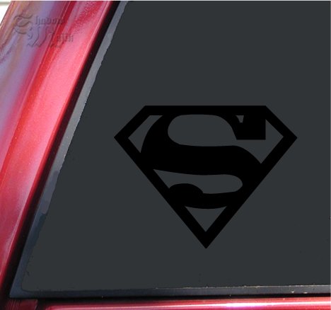  Superman Vinyl Decal Sticker - Black