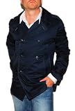 Polo Ralph Lauren Mens Pea Coat Dress Cotton Jacket Navy