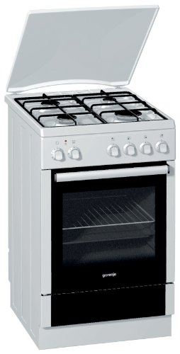 Gorenje K57120AW Gas-Elektro-Herd / A / wei&szlig; / Aush&auml;ngbare Backofent&uuml;r / Warmhaltefunktion