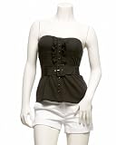 41Q%2BNO3ctVL. SL160  2b Belted Ruffle Bustier   black (L)