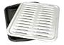Porcelain Broiler Pan with Chrome Grill