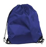 Mato & Hash Basic Drawstring Tote Cinch Sack Promotional Backpack Bag 15PK Royal