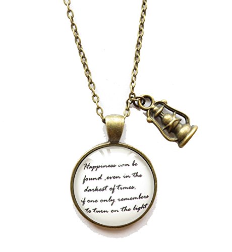 Harry Potter Inspired Necklace,harry Potter Necklace,happiness Can Be Found Lyrical Quote Necklace,pendant Necklace