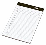 TOPS Docket Gold Project Planning Pad, 8 x 5 Inch, Numbered, 40 Sheets, 6-Pack, White (77150)