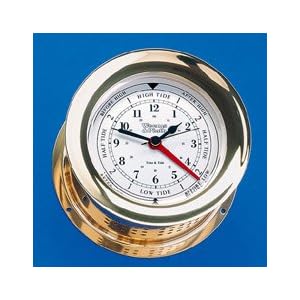 Weems and Plath Atlantis Collection Time and Tide Clock (Brass) by