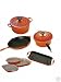 Le Creuset 7 Piece Stoneware & Cast Iron Set, Volcanic
