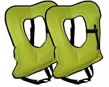 2 PACK Of Yellow Adult Snorkel Vests