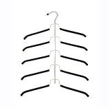 Non-Slip 5 Tier Blouse/Shirt Tree- Black