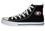 Game Day Hi Top Black University of Georgia Logo Canvas