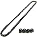 Accents Kingdom Men's Magnetic Hematite Therapy & Healing Stone with Round Beads Necklace, 20